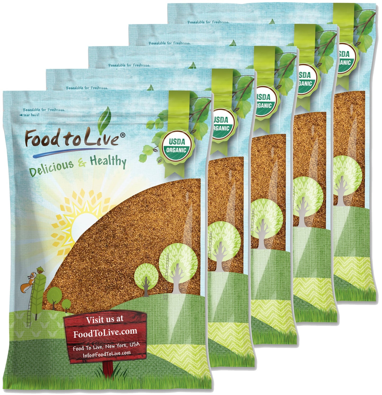 Organic Brown Coconut Sugar - by Food To Live