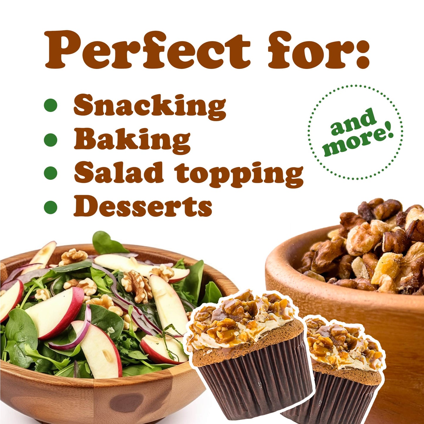 Dry Roasted Walnuts - by Food To Live