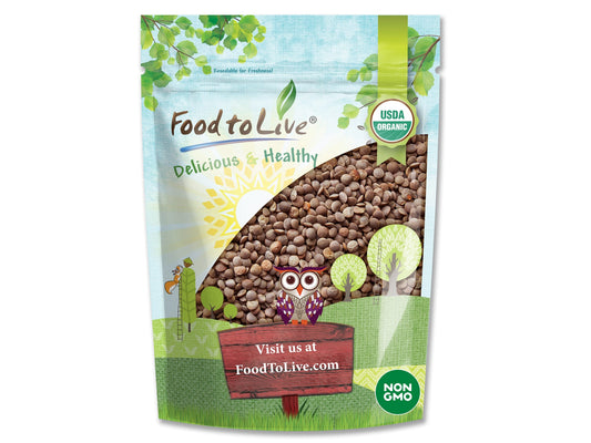 Organic Red Lentils Whole - by Food To Live