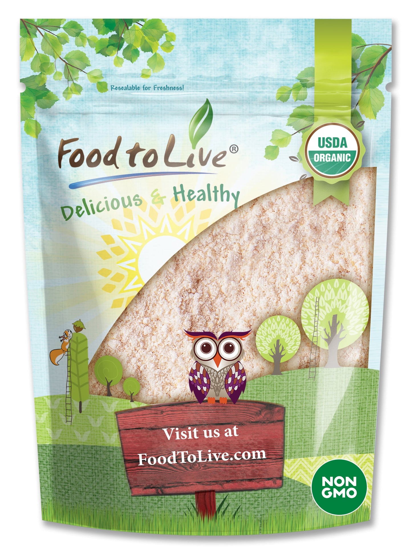 Organic Red Lentil Flour - by Food To Live