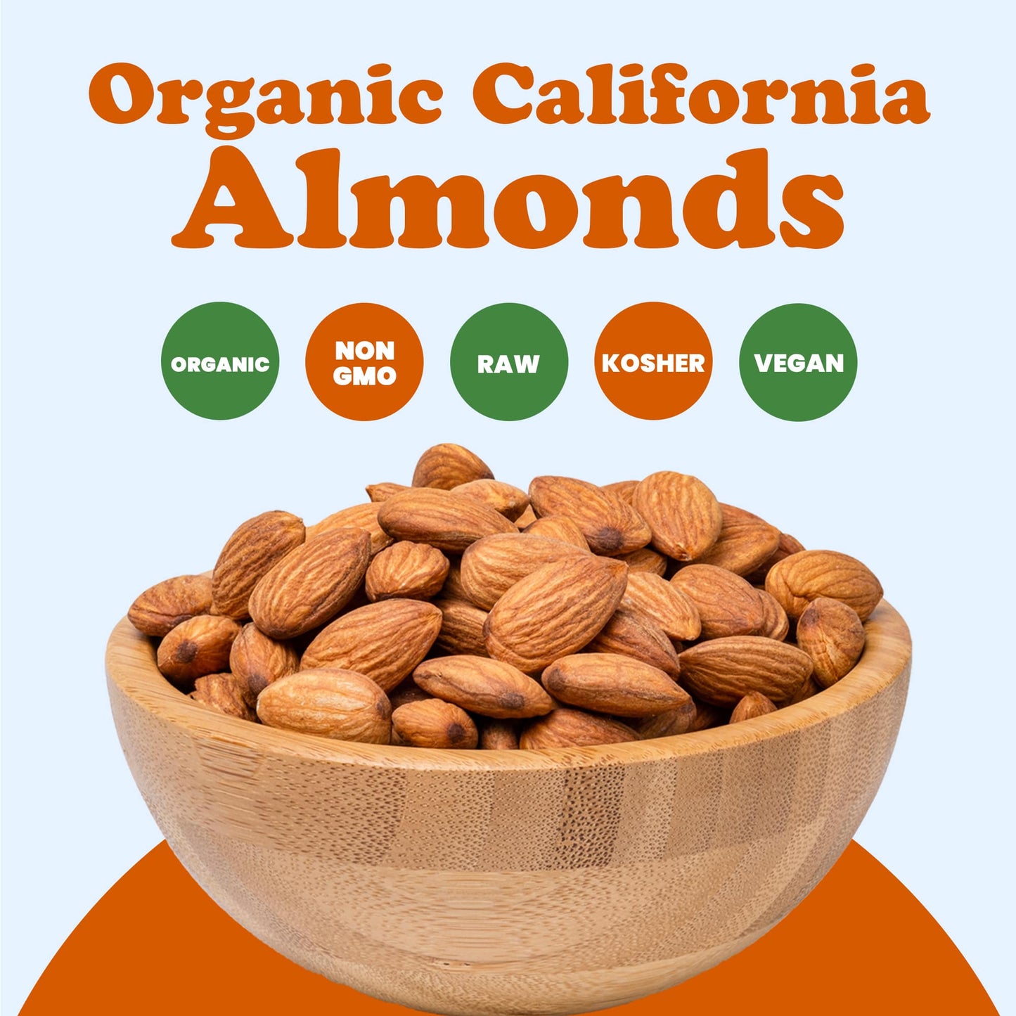 Organic California Almonds –  by Food to Live
