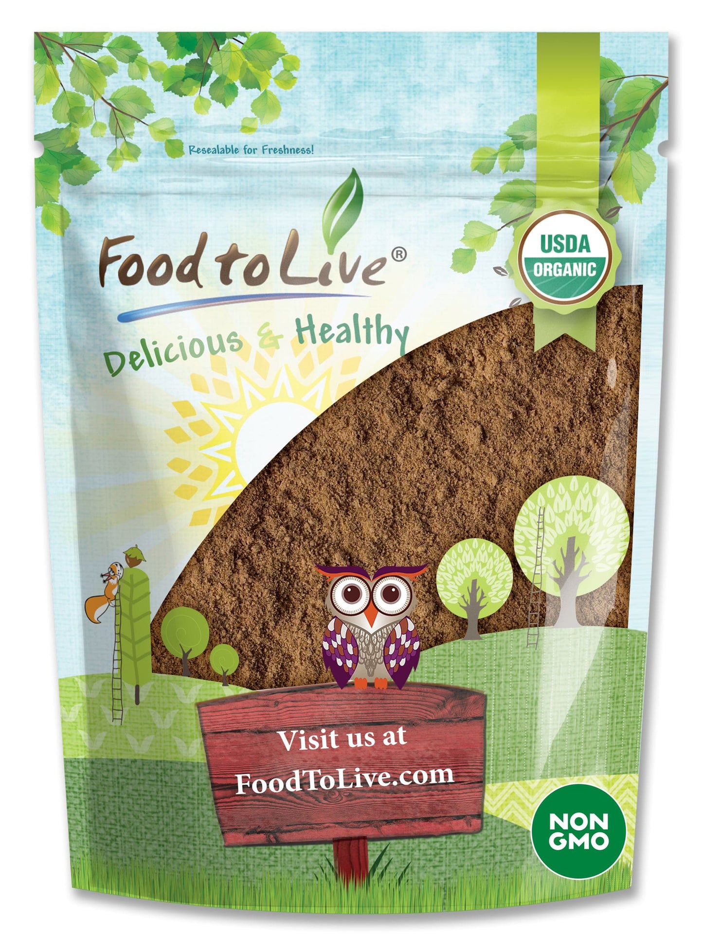 Organic Red Reishi Mushroom Powder - by Food To Live