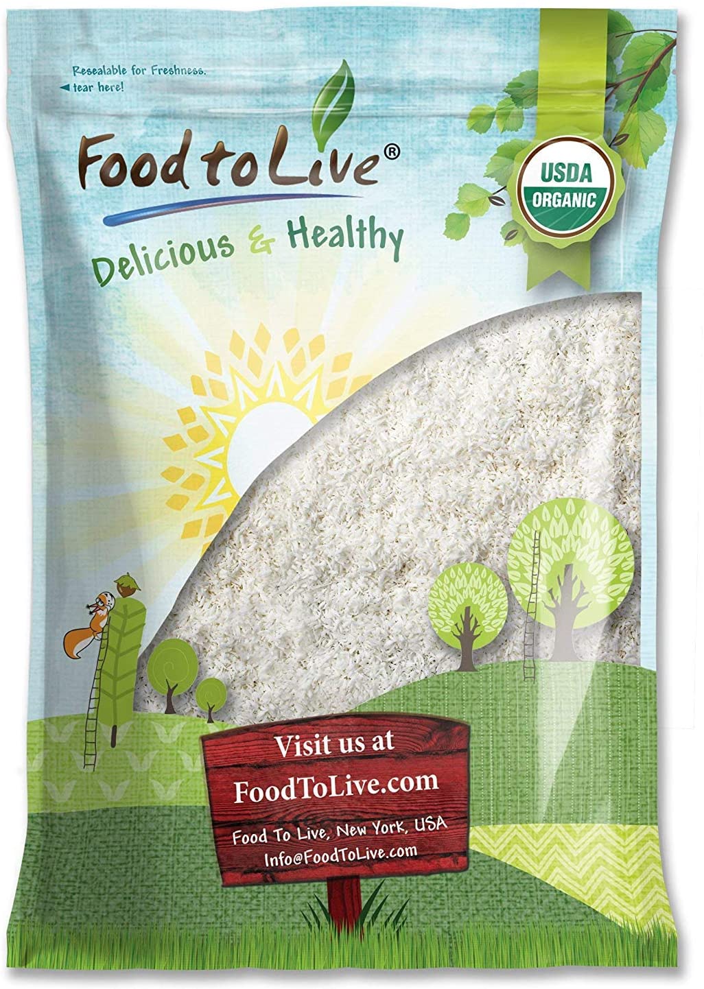 Organic Shredded Coconut - by Food To Live