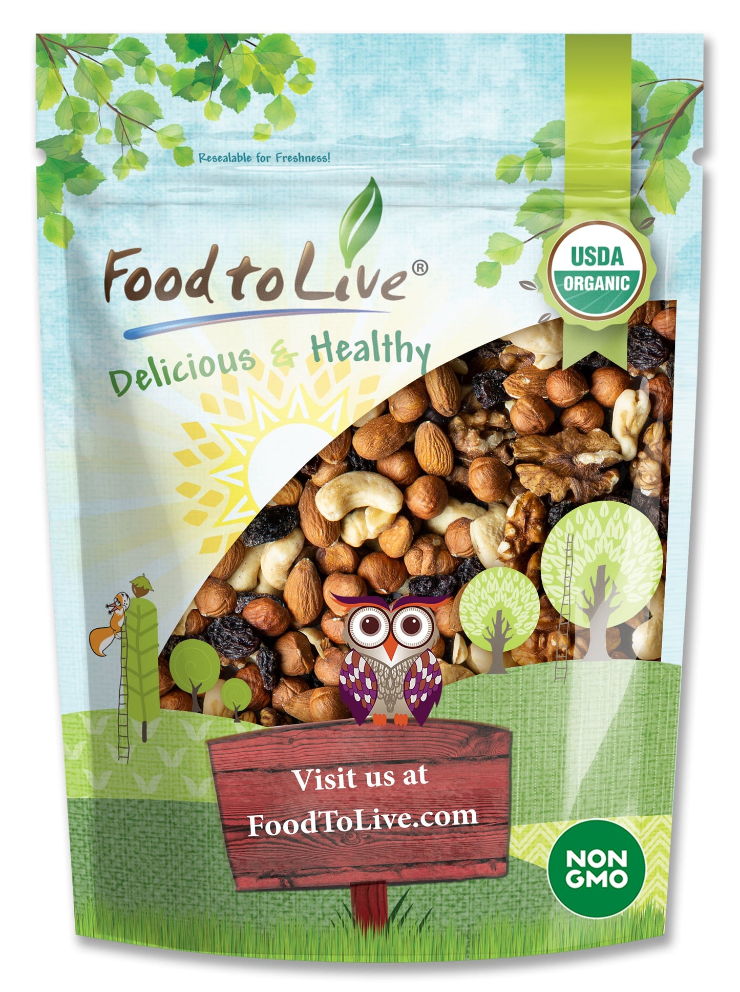 Organic Go Raw Trail Mix - by Food To Live