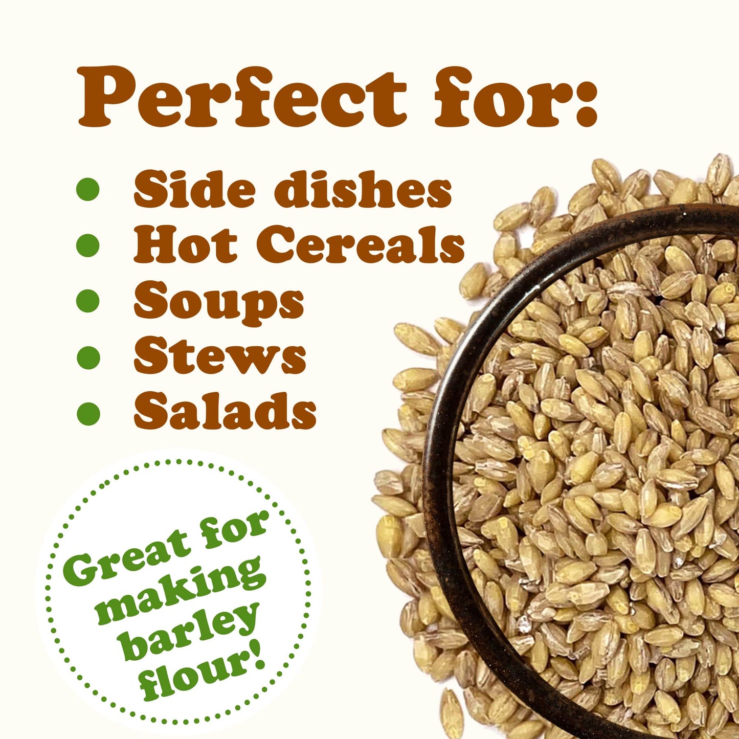 Organic Hulled Barley - by Food To Live