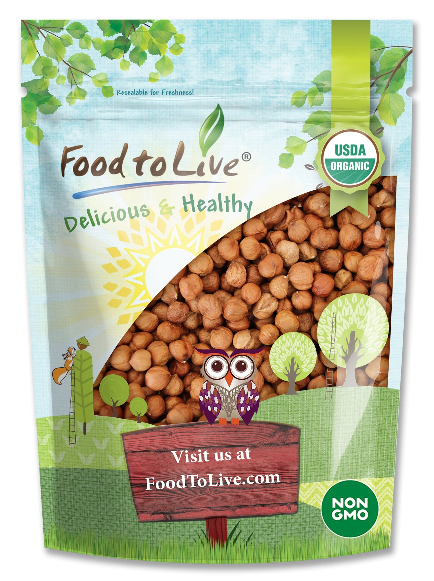 Organic Hazelnuts / Filberts - by Food To Live