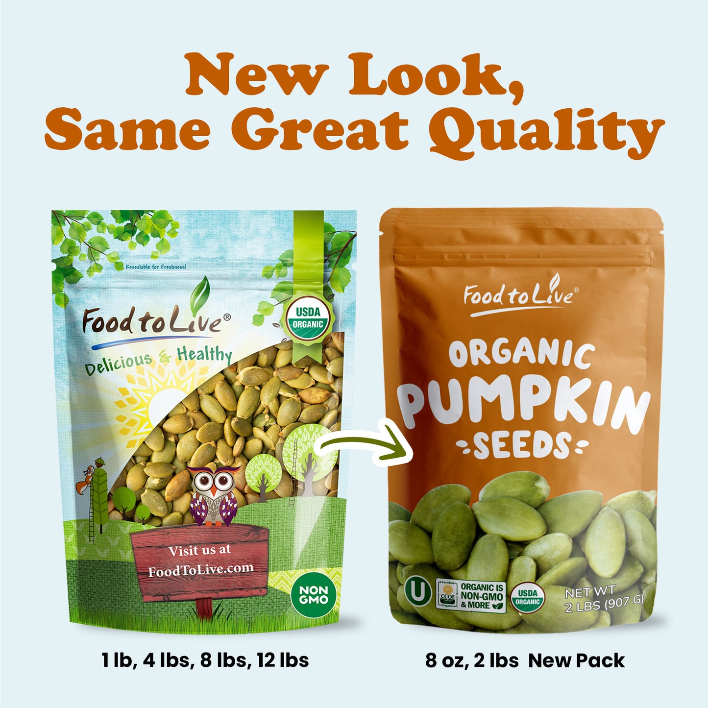 Organic Dry Roasted Pumpkin Seed Kernels - by Food To Live