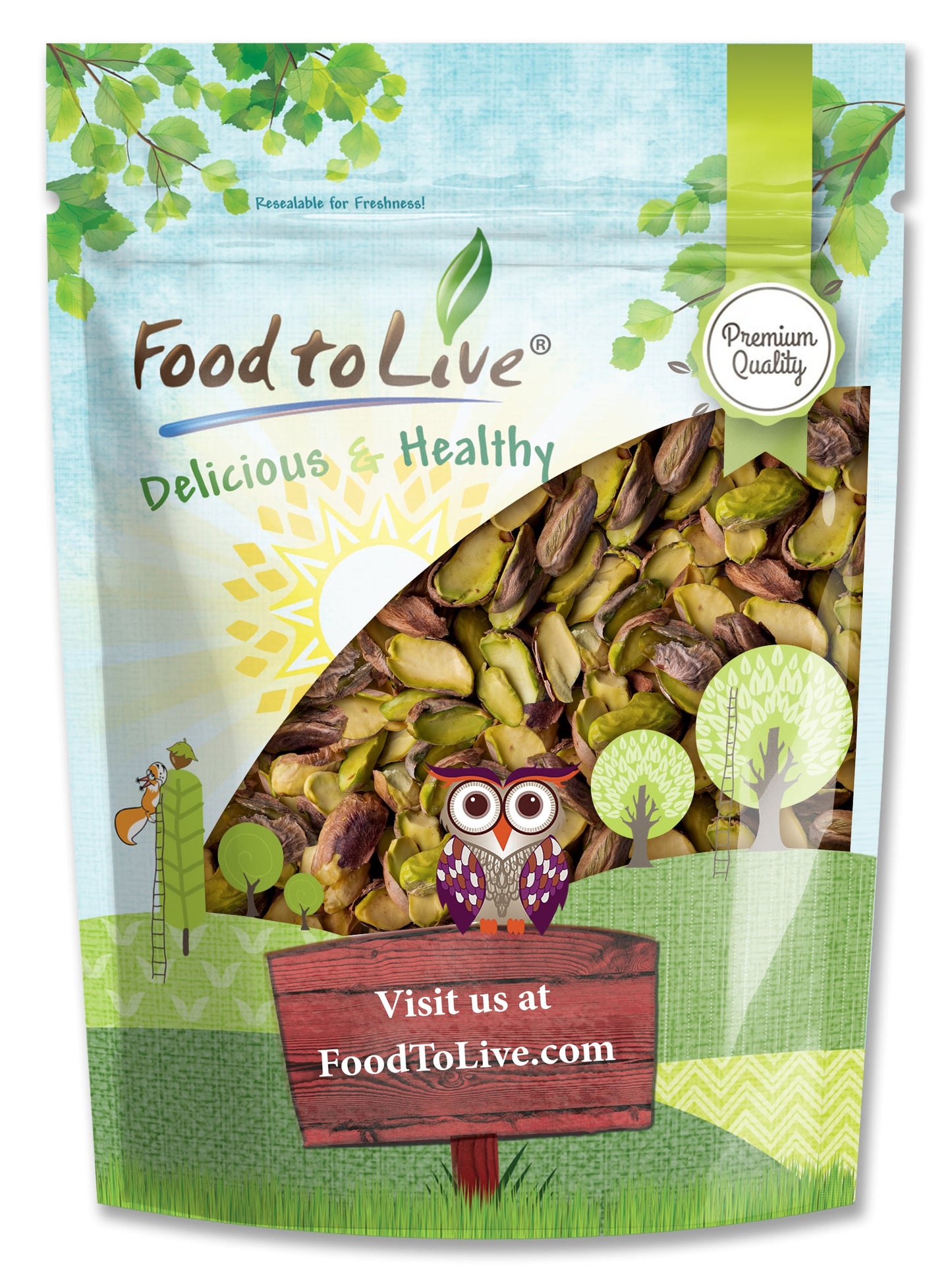 Dry Roasted Pistachio Halves - by Food To Live