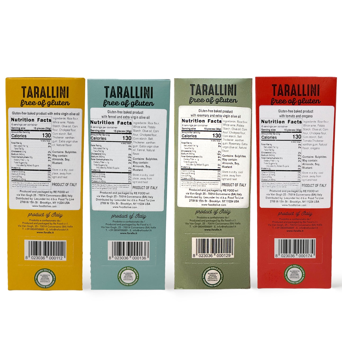 For Alle Gluten-Free Tarallini Bundle, Set of 4 – Oven-Baked. Vegan. Cholesterol-Free.