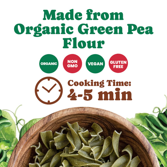 Gluten-Free Organic Pea Fusilli Pasta, 8.8 oz (250g) - by Food to Live