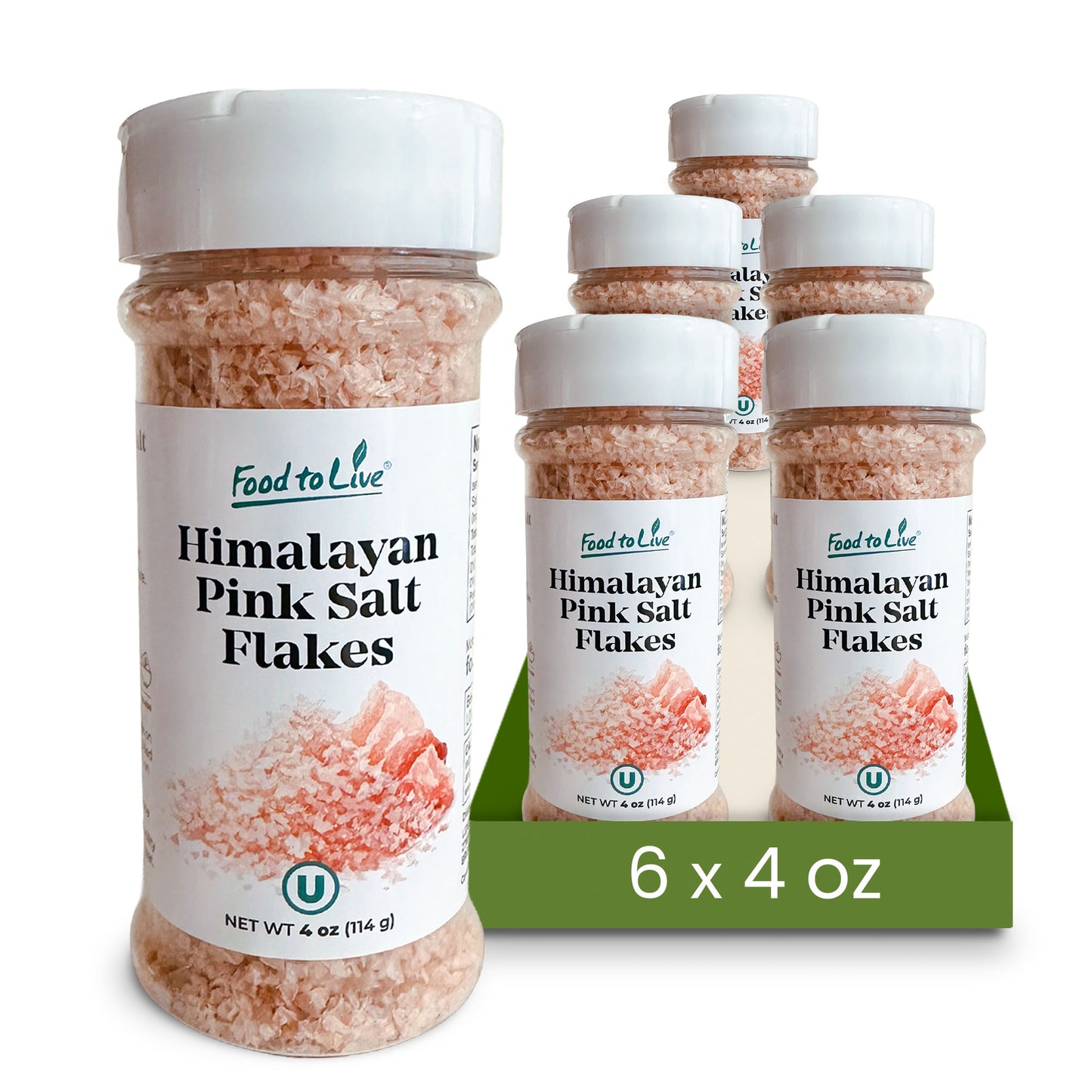 Himalayan Pink Salt Flakes, 4 oz – by Food to Live