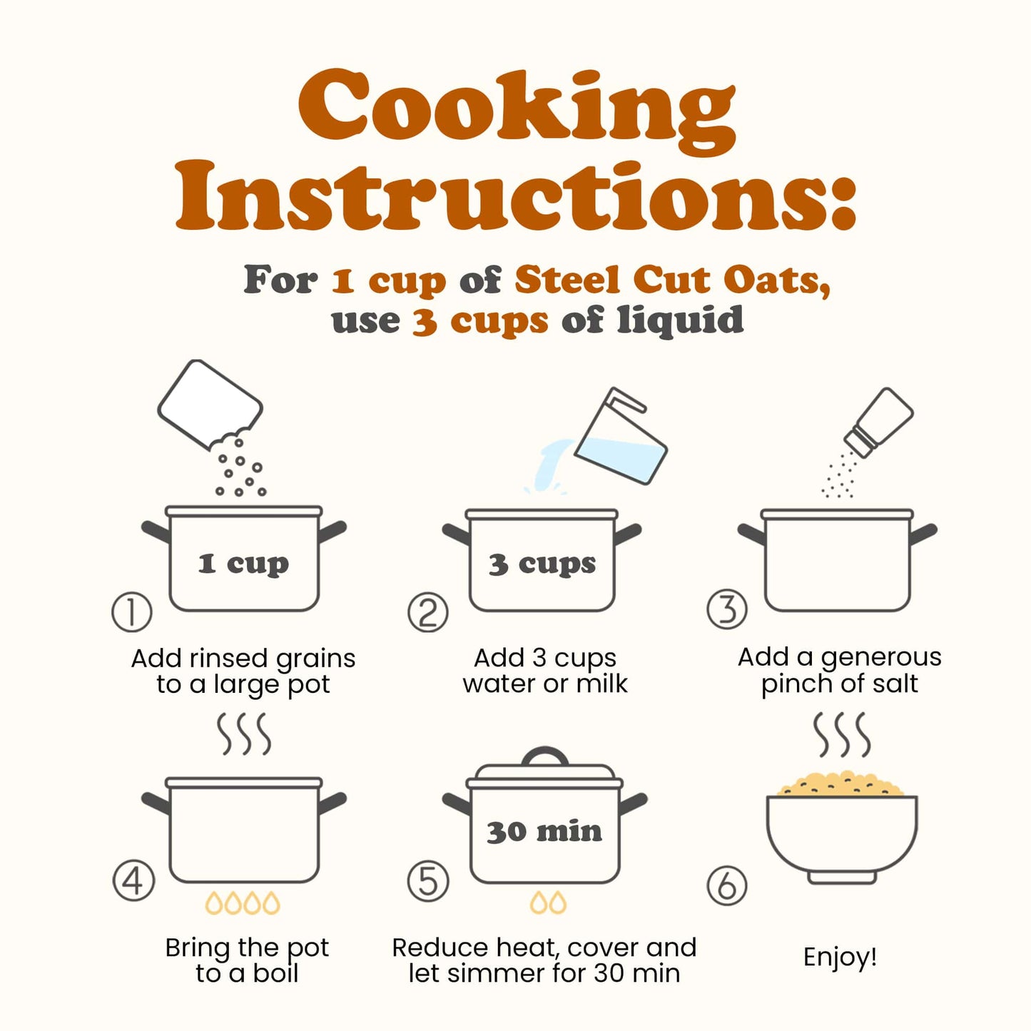 Organic Steel Cut Oats - by Food To Live
