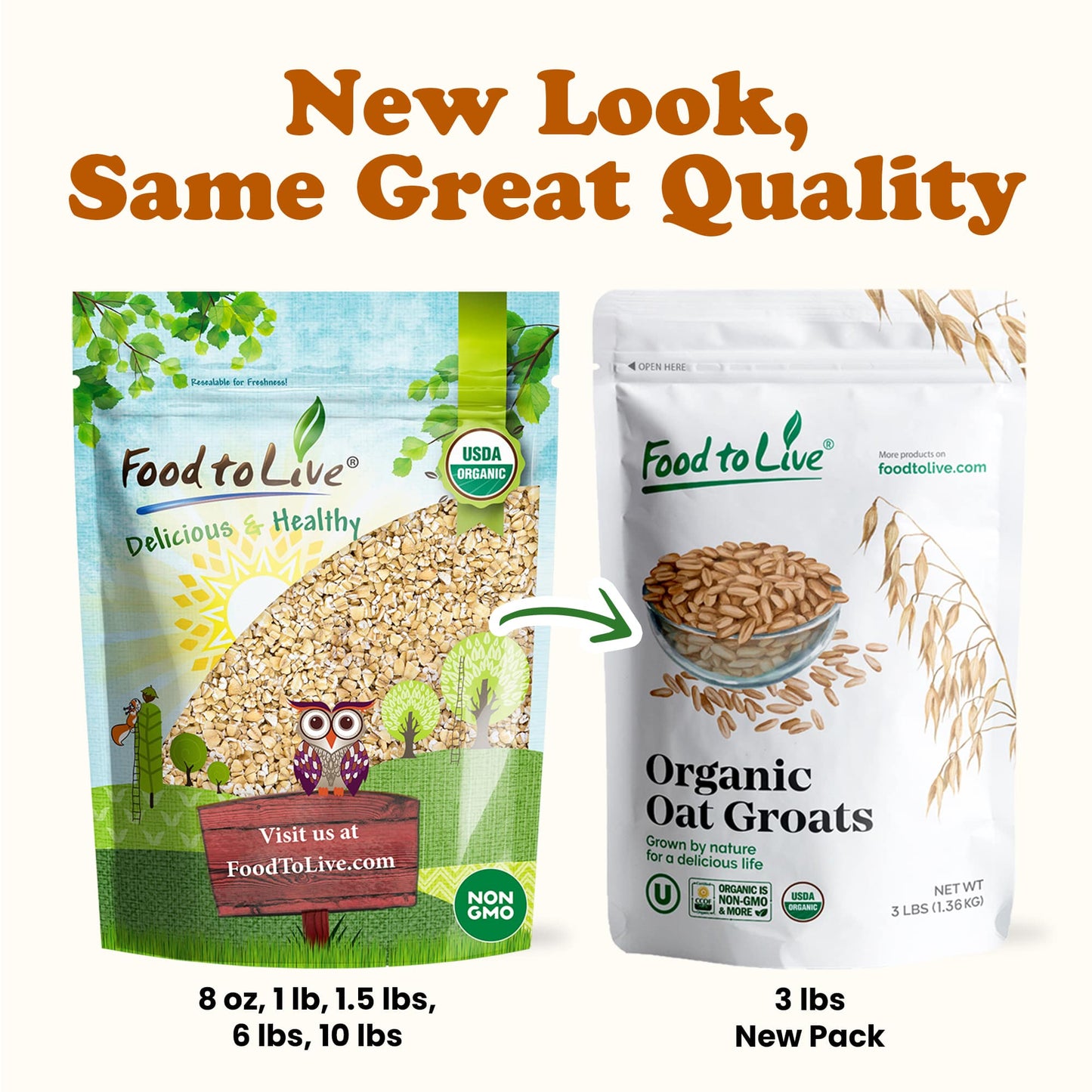 Organic Steel Cut Oats - by Food To Live