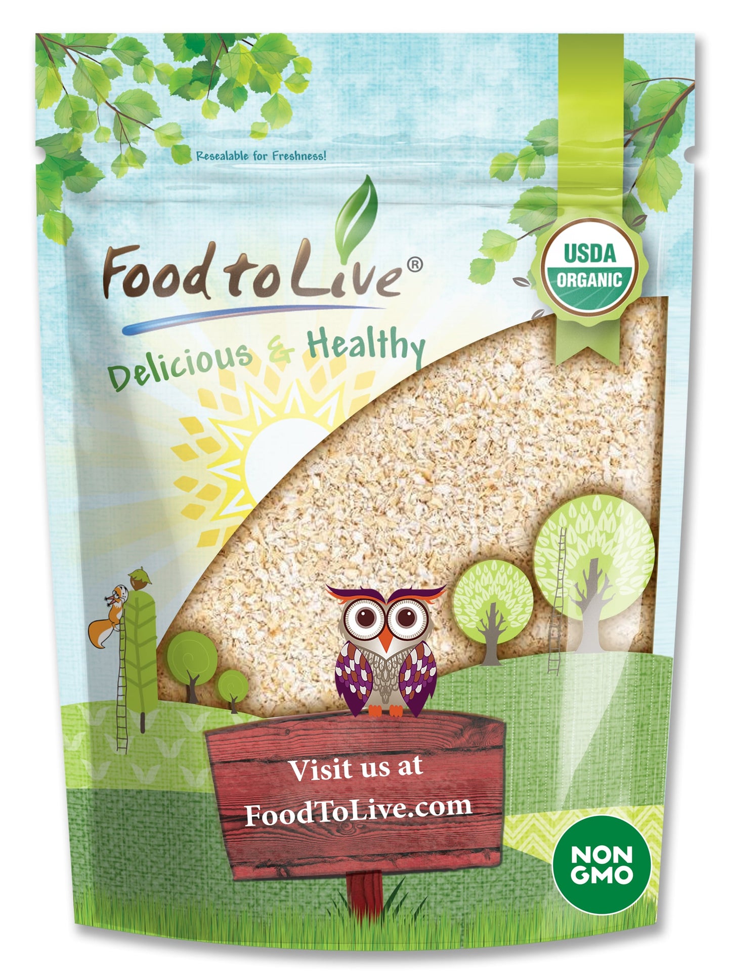 Organic Oat Bran - by Food To Live
