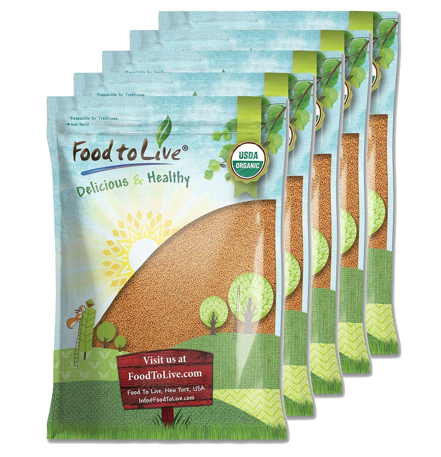 Organic Mustard Seeds - by Food To Live