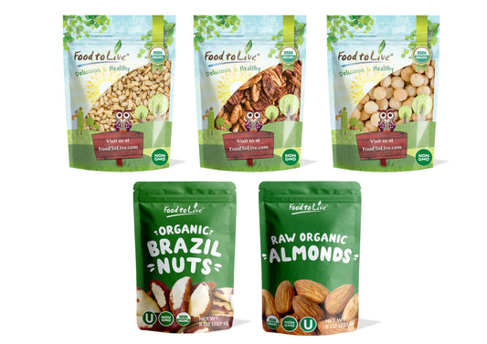 Organic Nutritious Nuts in a Gift Box - by Food To Live