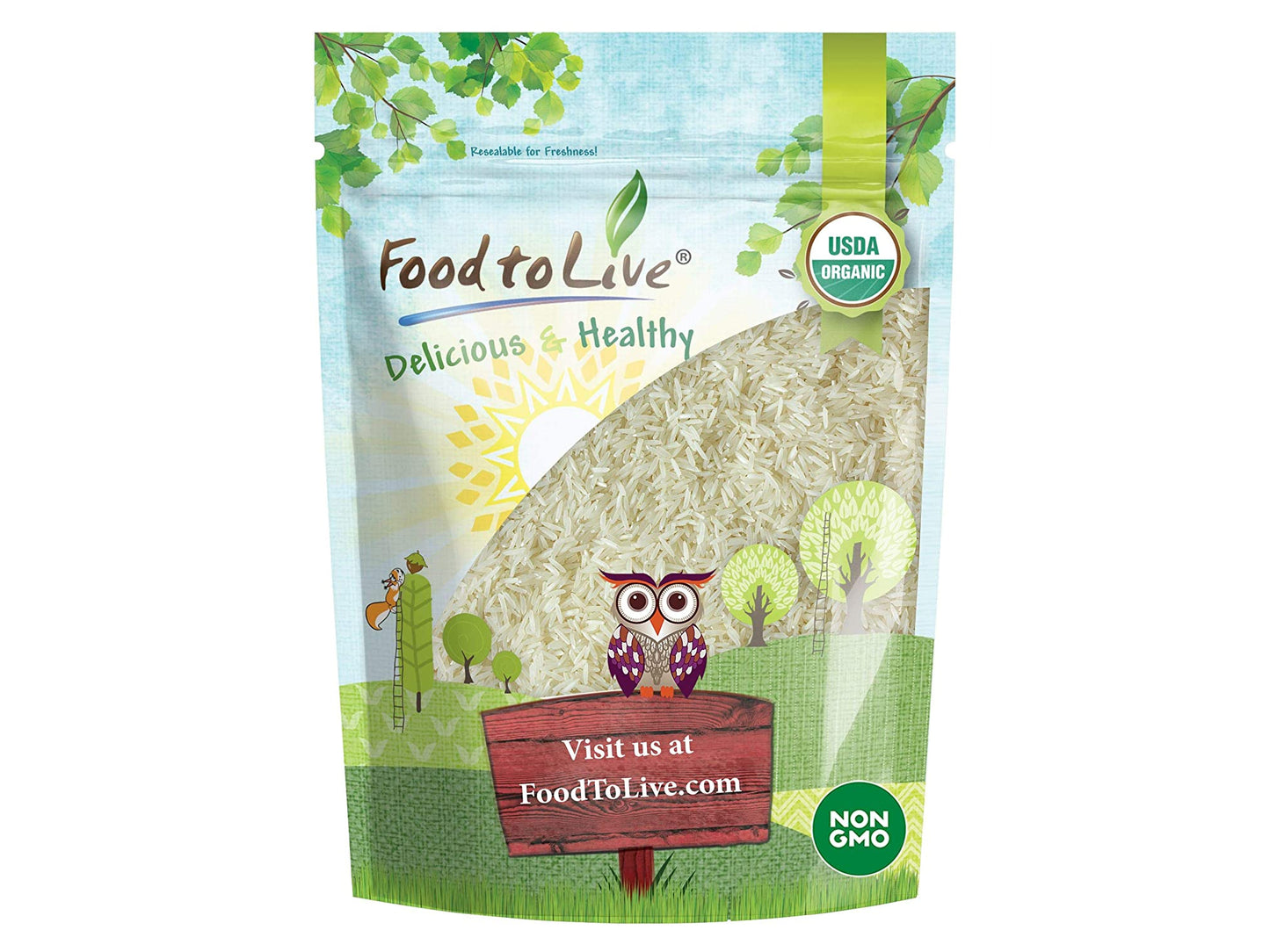 Organic Basmati White Rice - by Food To Live
