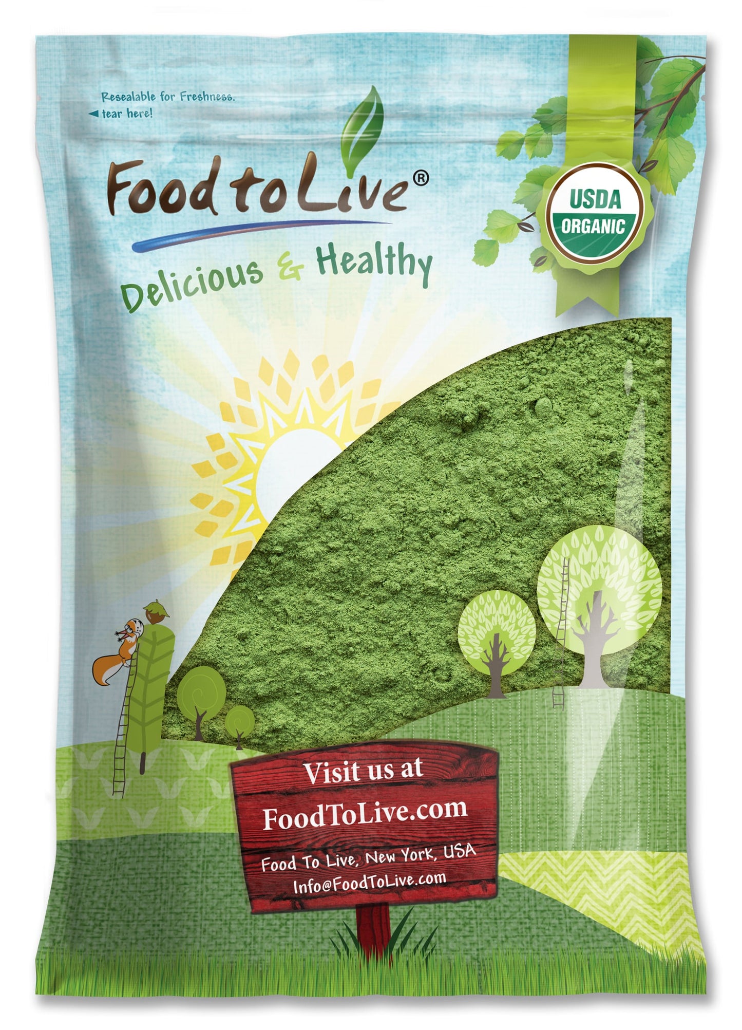 Organic SuperGreens Powder Blend - by Food To Live