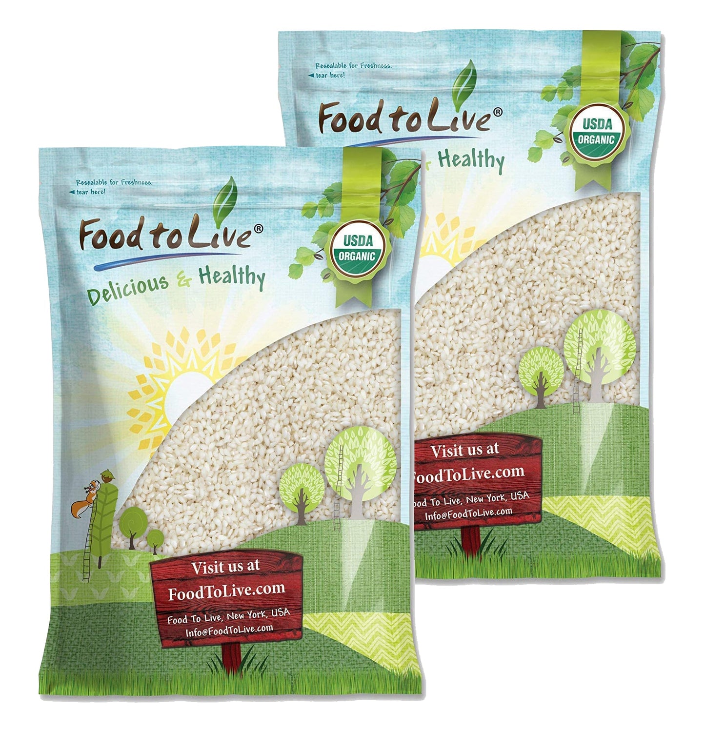 Organic White Arborio Rice - by Food To Live