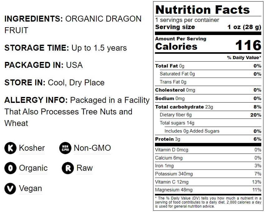 Organic Red Dragon Juice Fruit Powder - by Food To Live