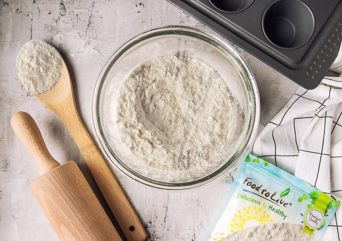 Unbleached White Fine Pastry Flour - by Food To Live