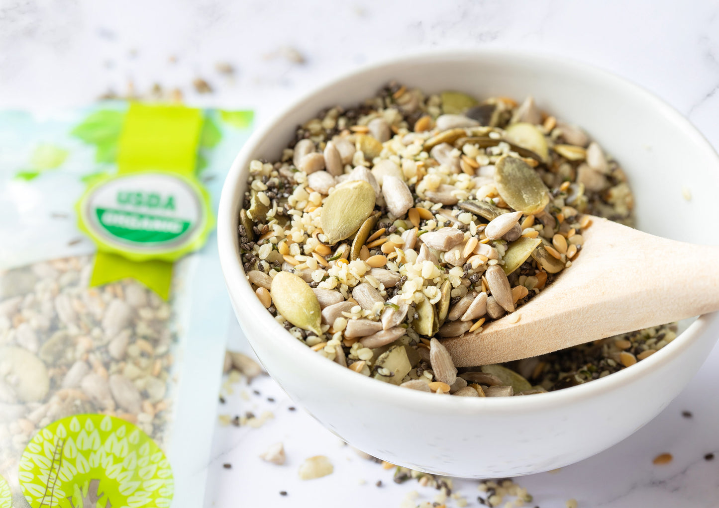 Organic Raw Superseed Mix with Chia, Flax, Hemp, Pumpkin, and Sunflower - by Food To Live