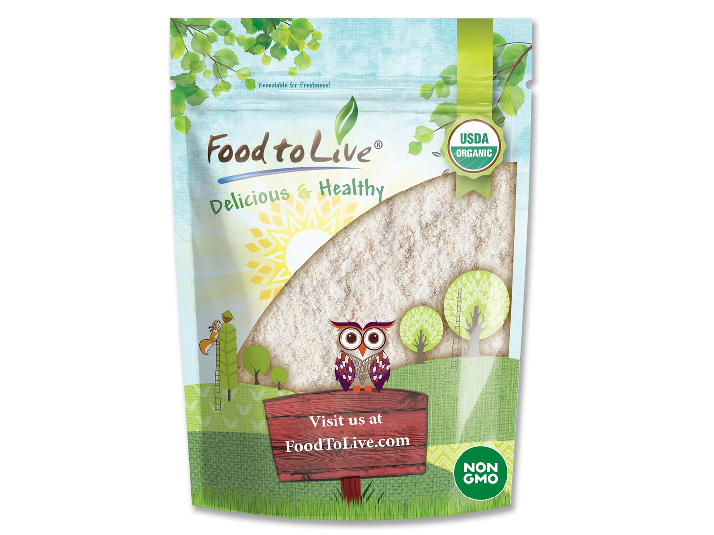 Organic White Sorghum Flour - by Food To Live
