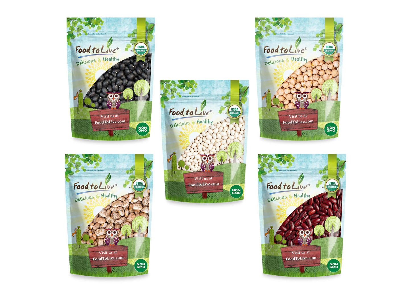 Organic Beans in a Gift Box - by Food To Live