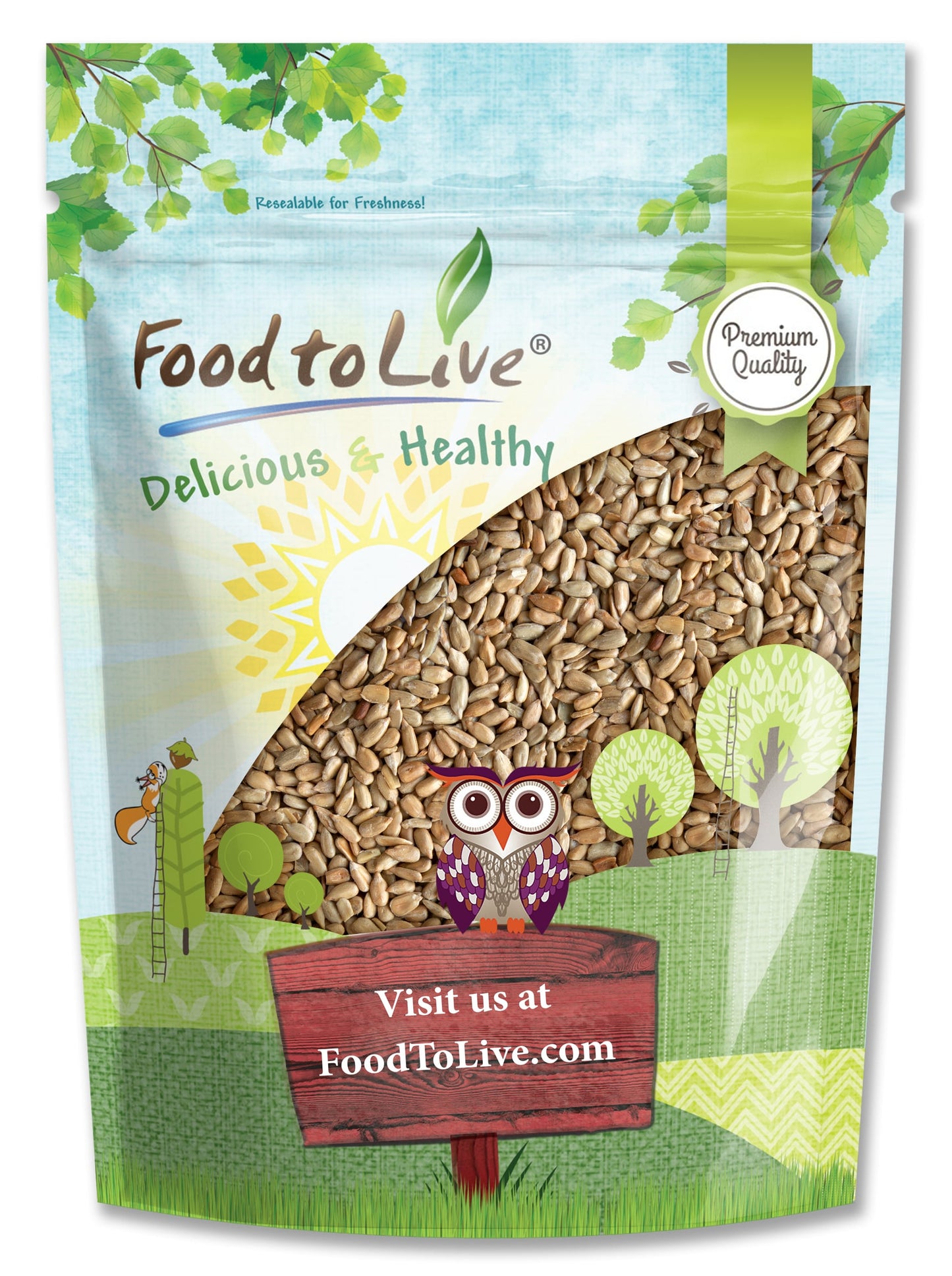 Dry Roasted Sunflower Seed Kernels - by Food To Live
