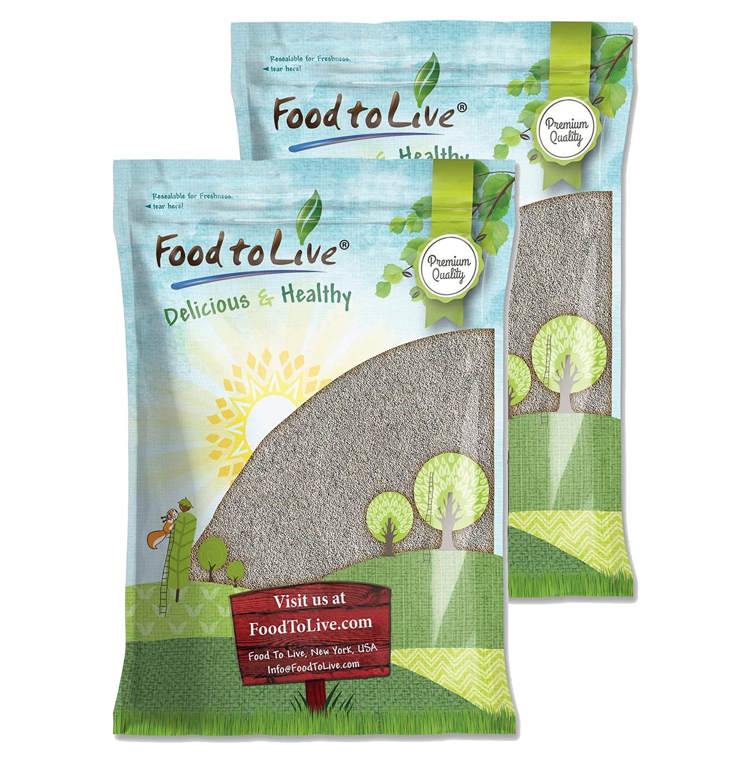 White Chia Seeds - by Food To Live