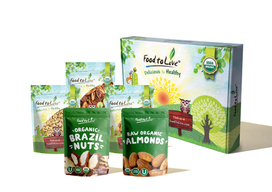 Organic Nutritious Nuts in a Gift Box - by Food To Live