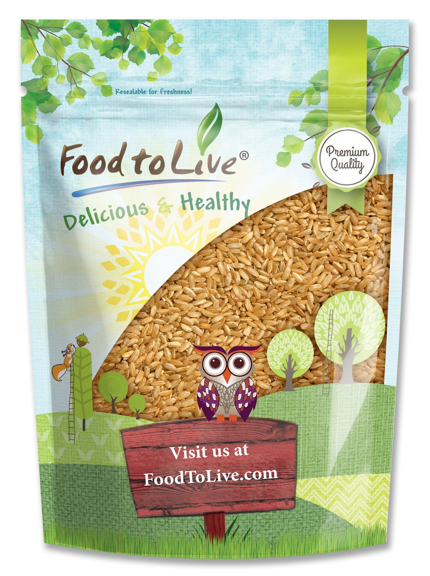 Parboiled Long Grain Brown Rice - by Food To Live