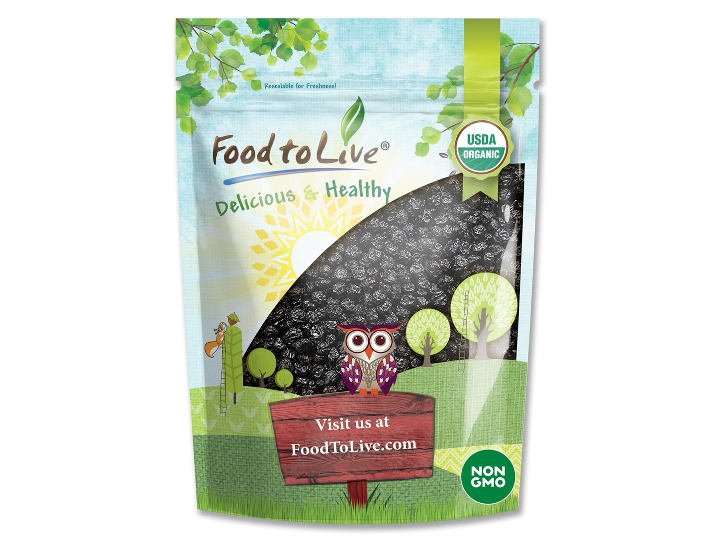 Organic Dried Blueberries - by Food To Live