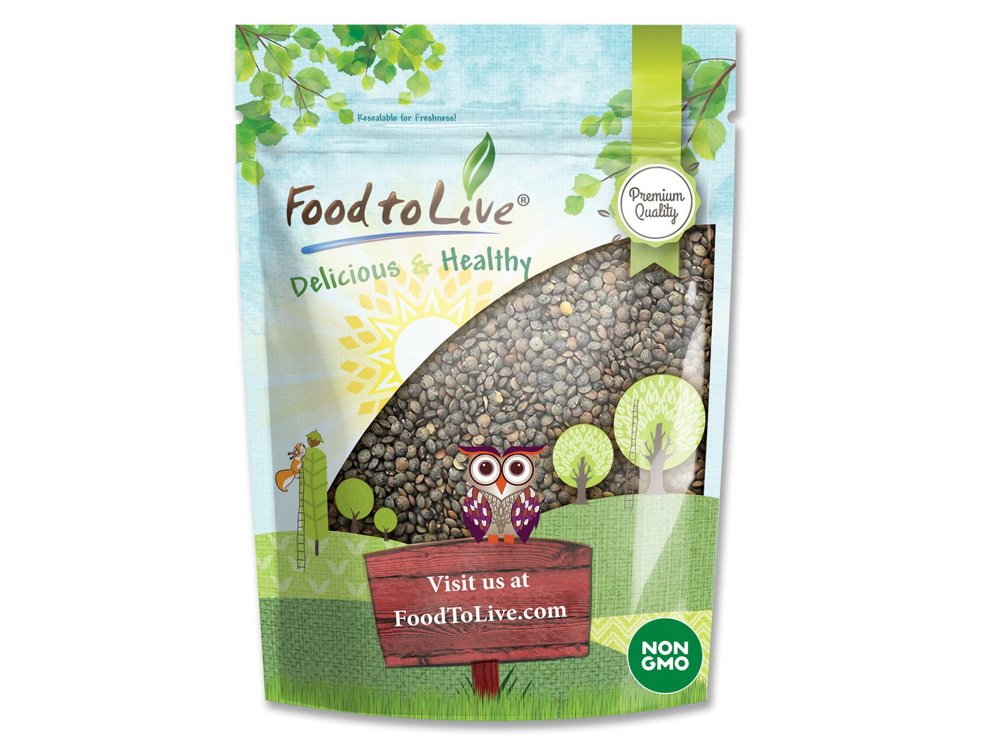 French Green Lentils - by Food To Live