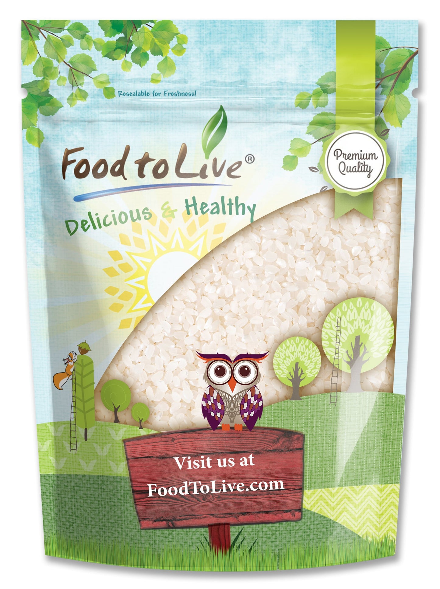 Short Grain White Rice - by Food To Live