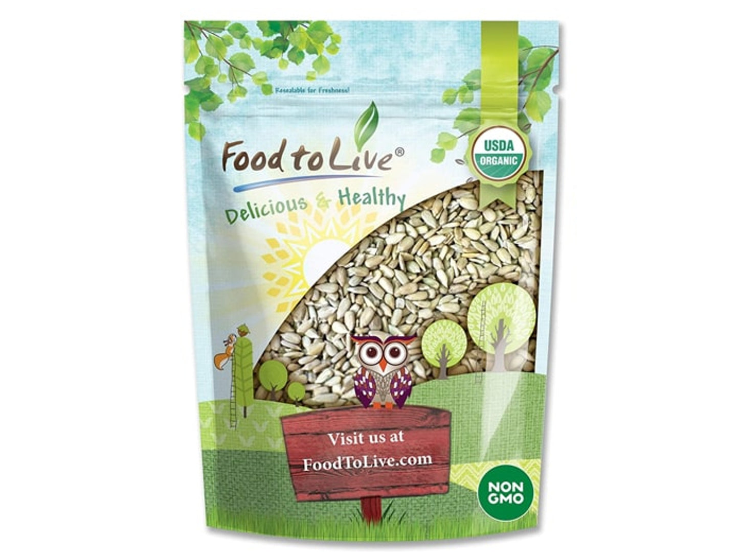 Organic Sprouted Sunflower Seeds - by Food To Live