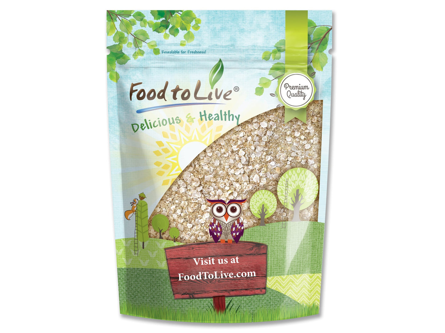 White Quinoa Flakes - by Food To Live