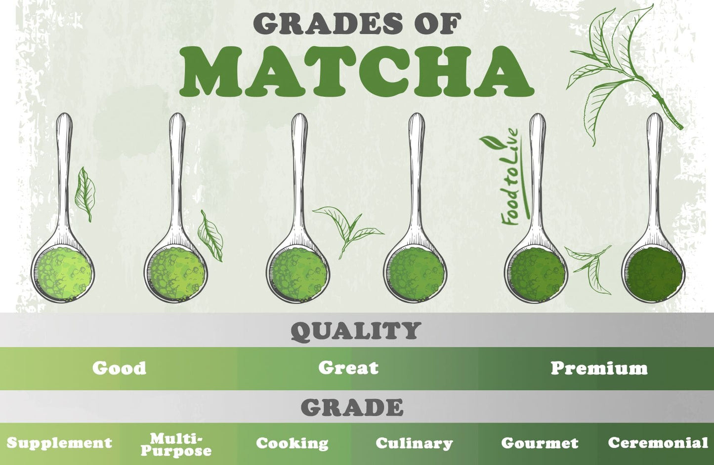 Organic Matcha Green Tea Powder - by Food To Live
