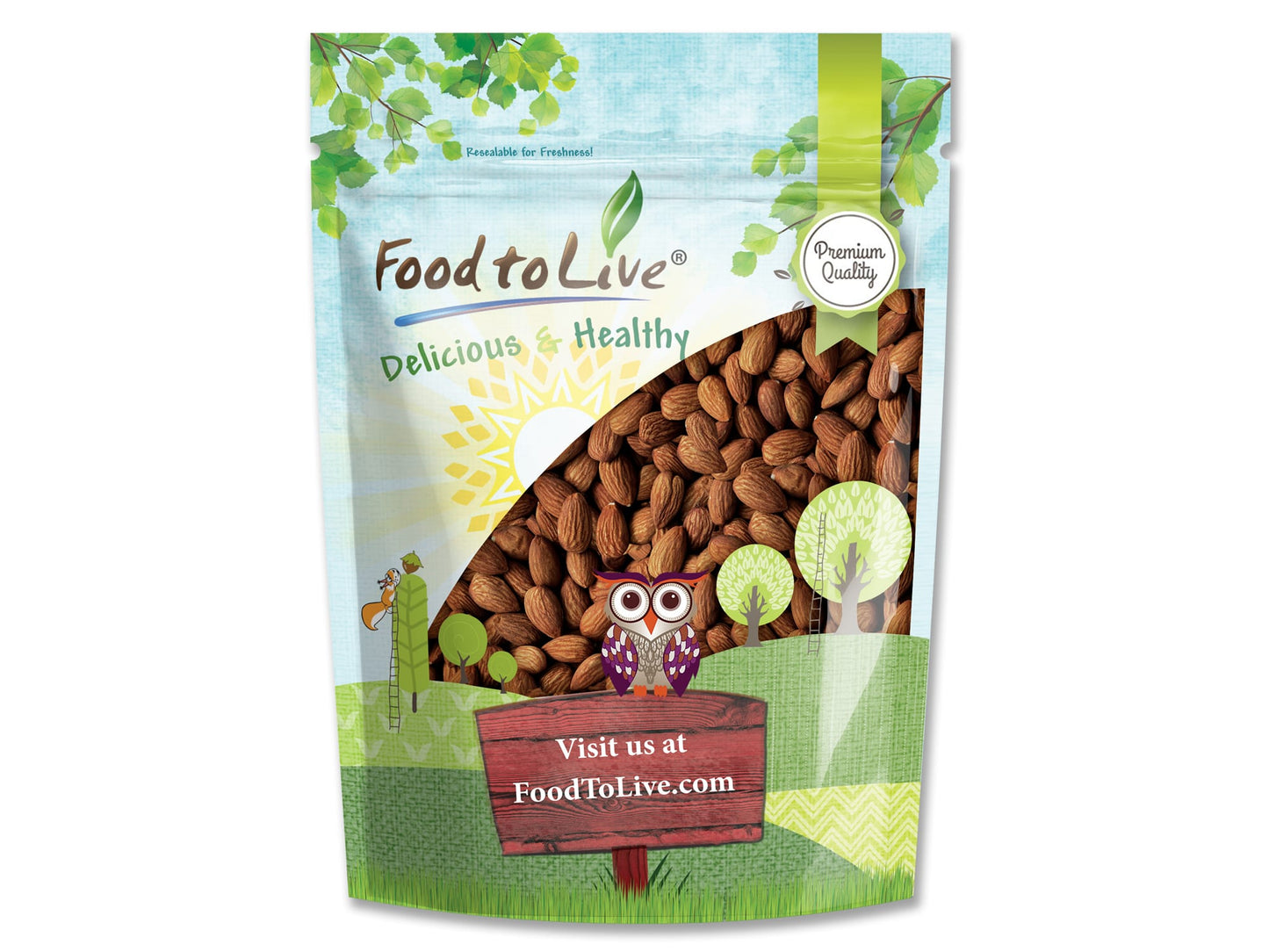 Dry Roasted California Almonds - by Food To Live