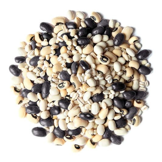 Organic Black Bean Soup Mix, X Pounds - Contains Non-GMO Black Beans, Black-eyed Peas, Pearled Barley, and Navy Beans, Vegan, Bulk, Good Source of Dietary Fiber, Protein, Copper, Folate