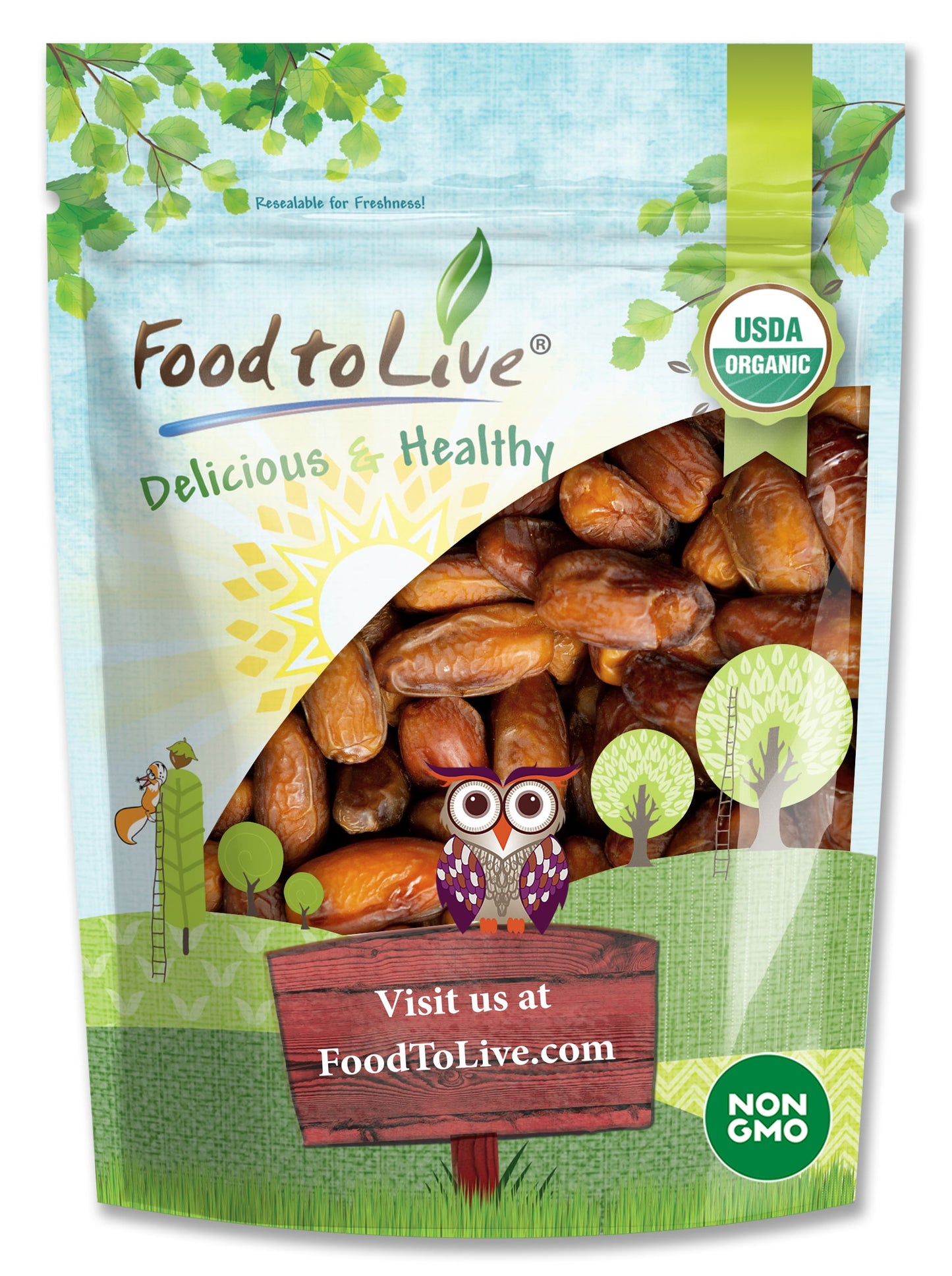 Organic Deglet Noor Dates - by Food To Live