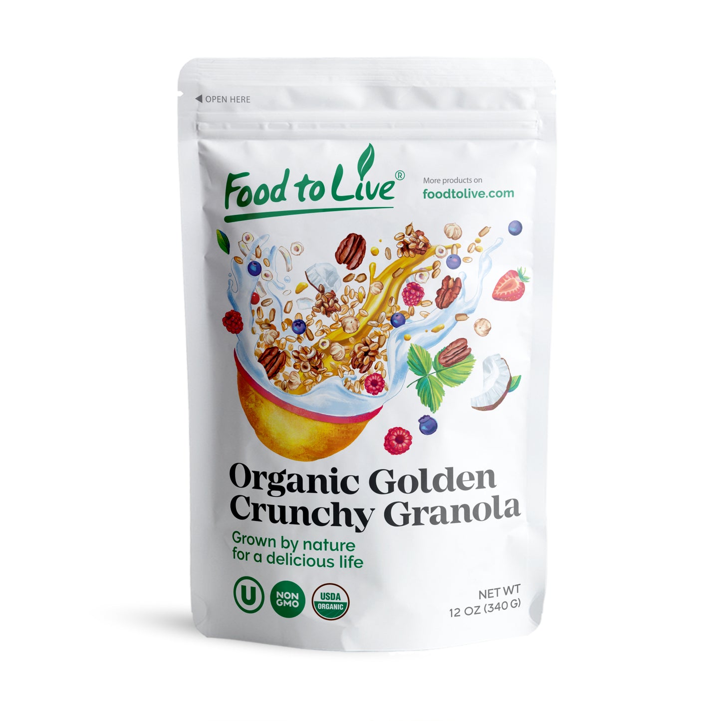 Organic Golden Crunchy Granola - by Food To Live