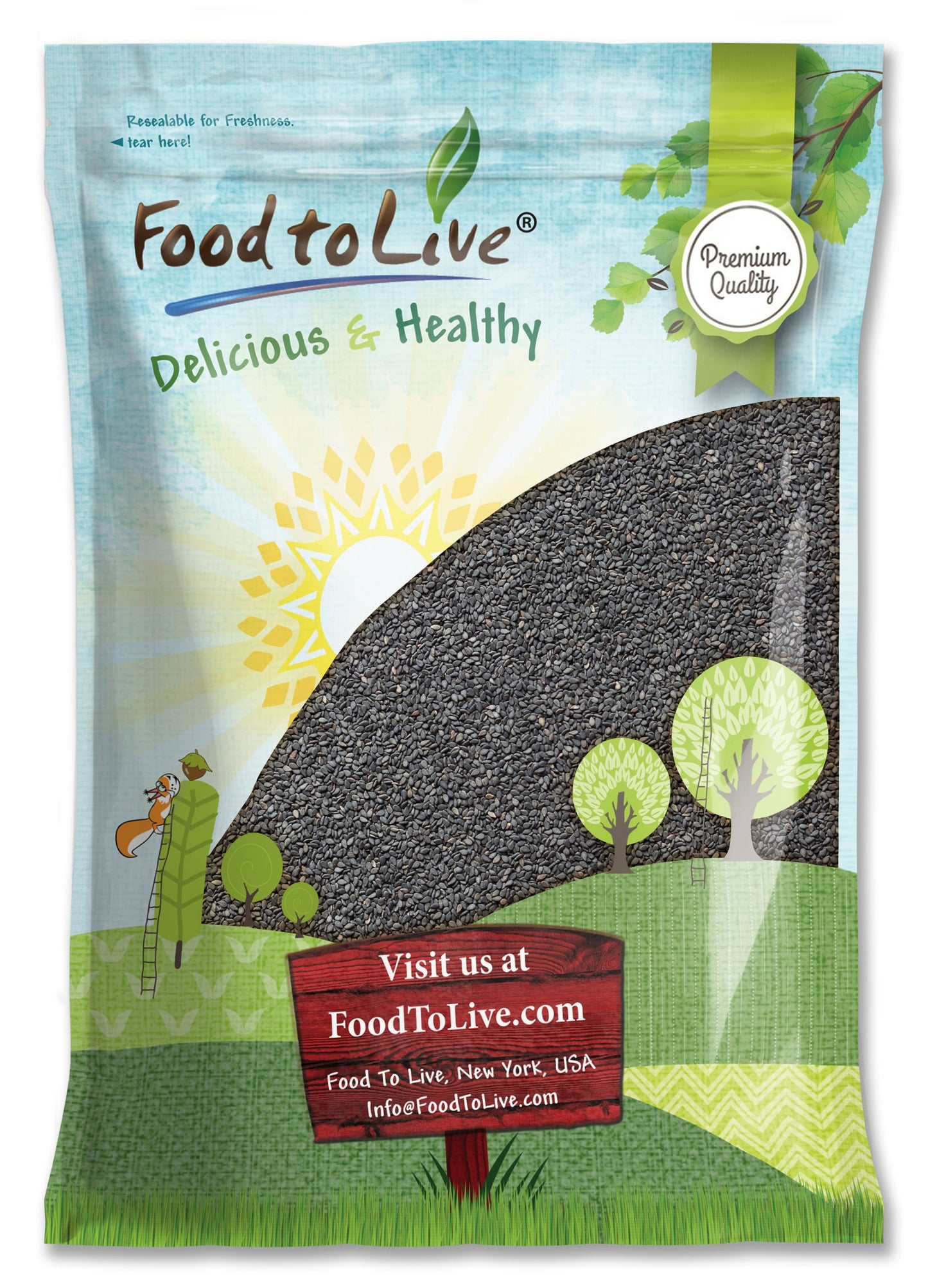Black Sesame Seeds - by Food To Live