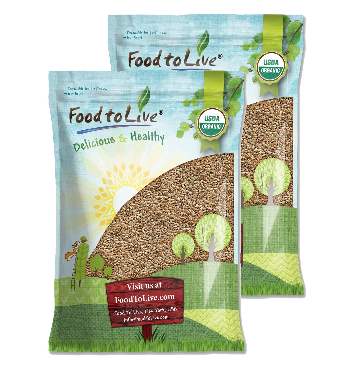 Organic Dry Roasted Sunflower Seed Kernels - by Food To Live