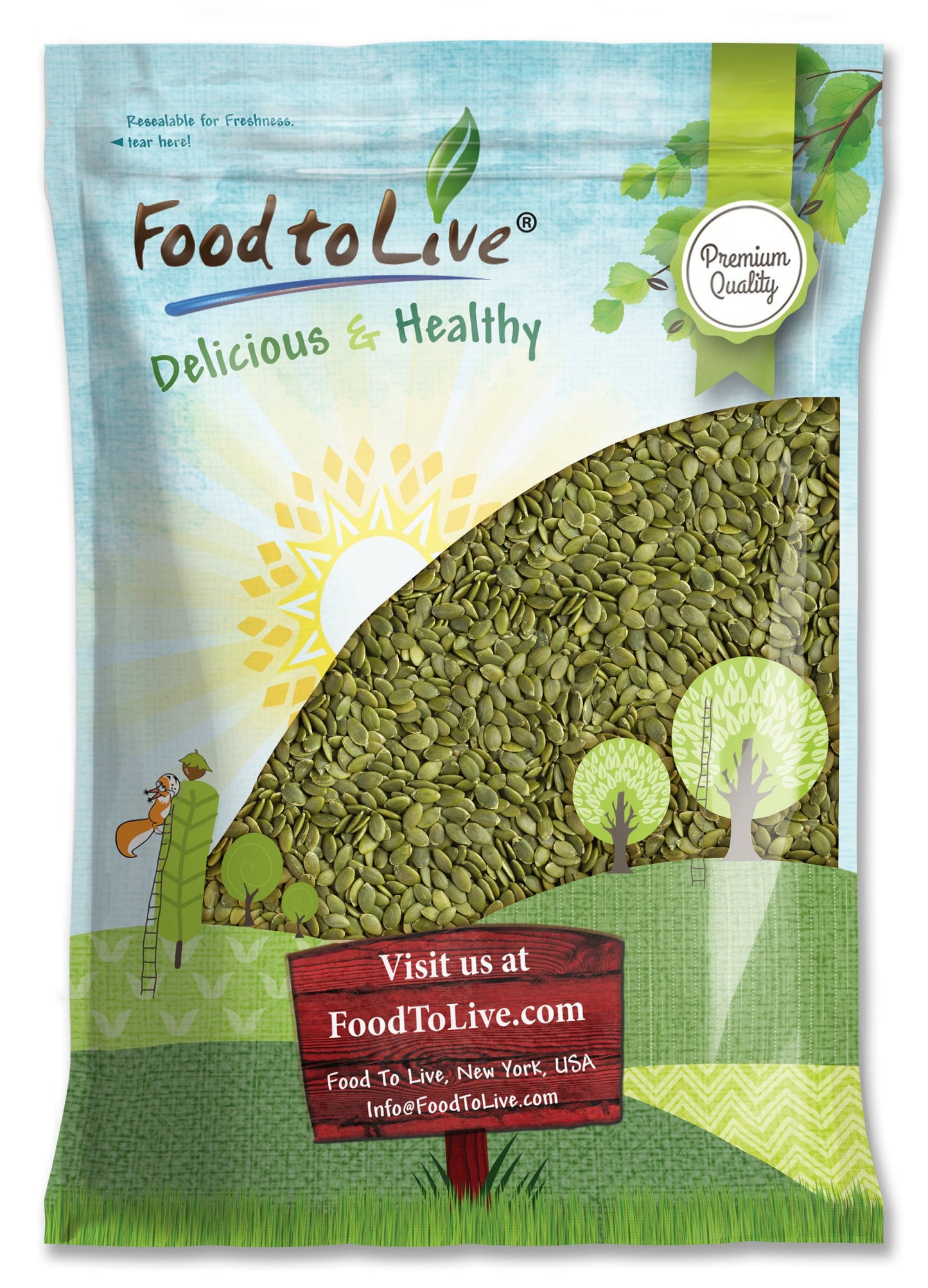 Pepitas / Pumpkin Seeds - by Food To Live