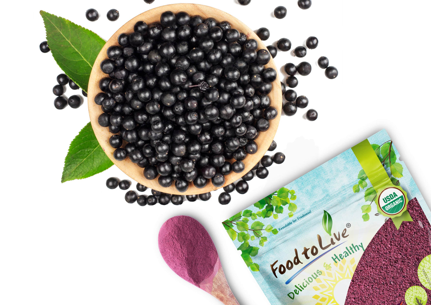 Organic Black Elderberry Powder - by Food To Live