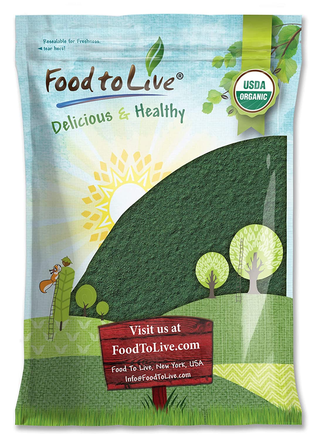 Organic Chlorella Powder - by Food To Live
