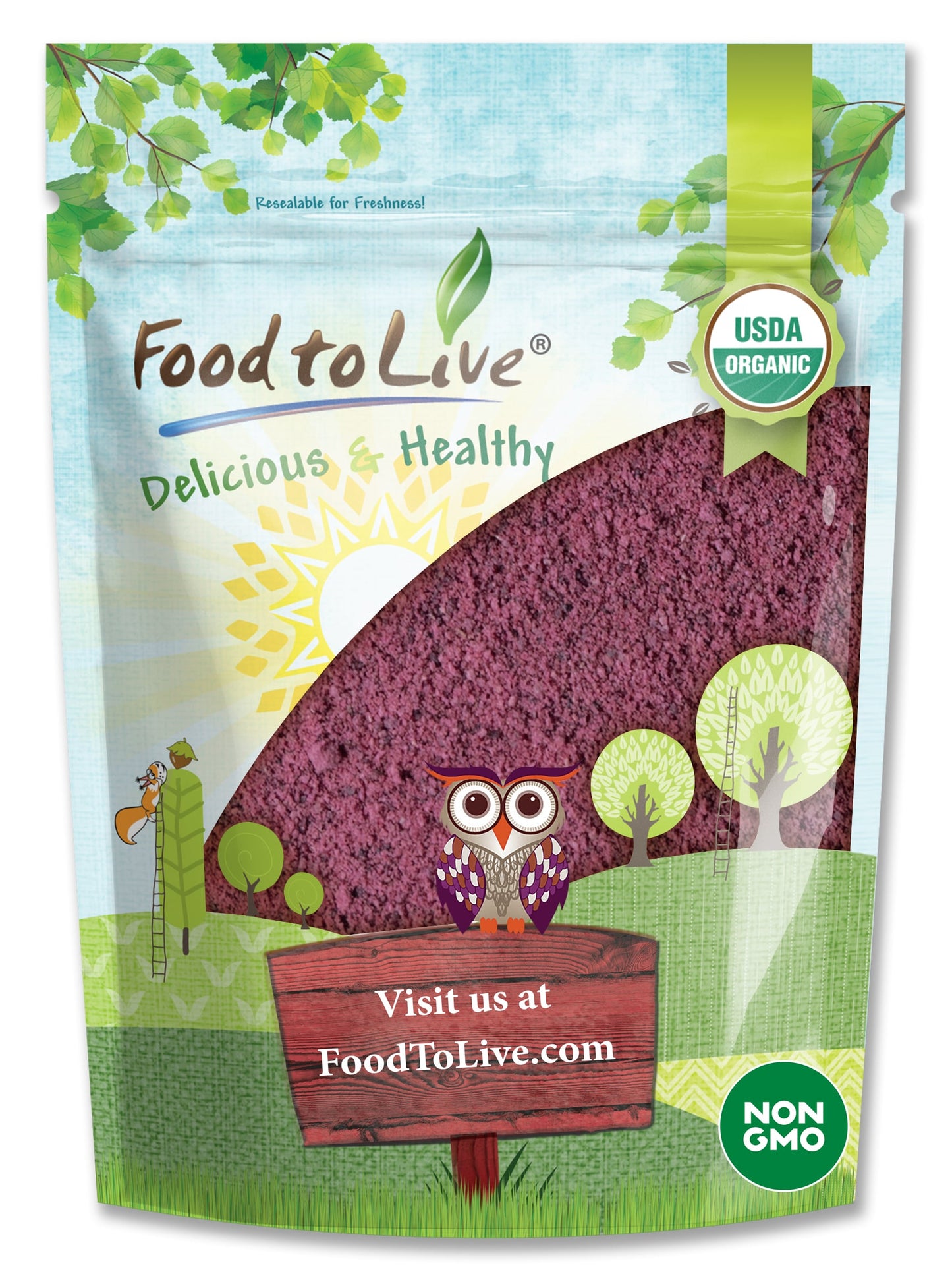 Organic Black Elderberry Powder - by Food To Live