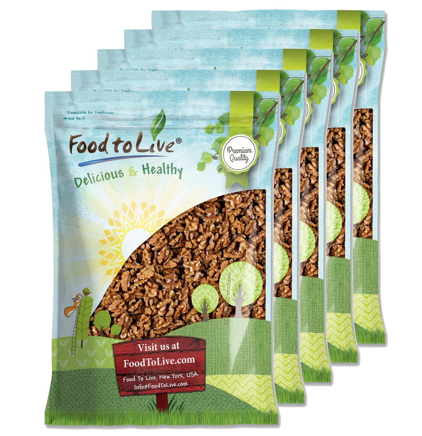 Raw Walnuts - by Food To Live