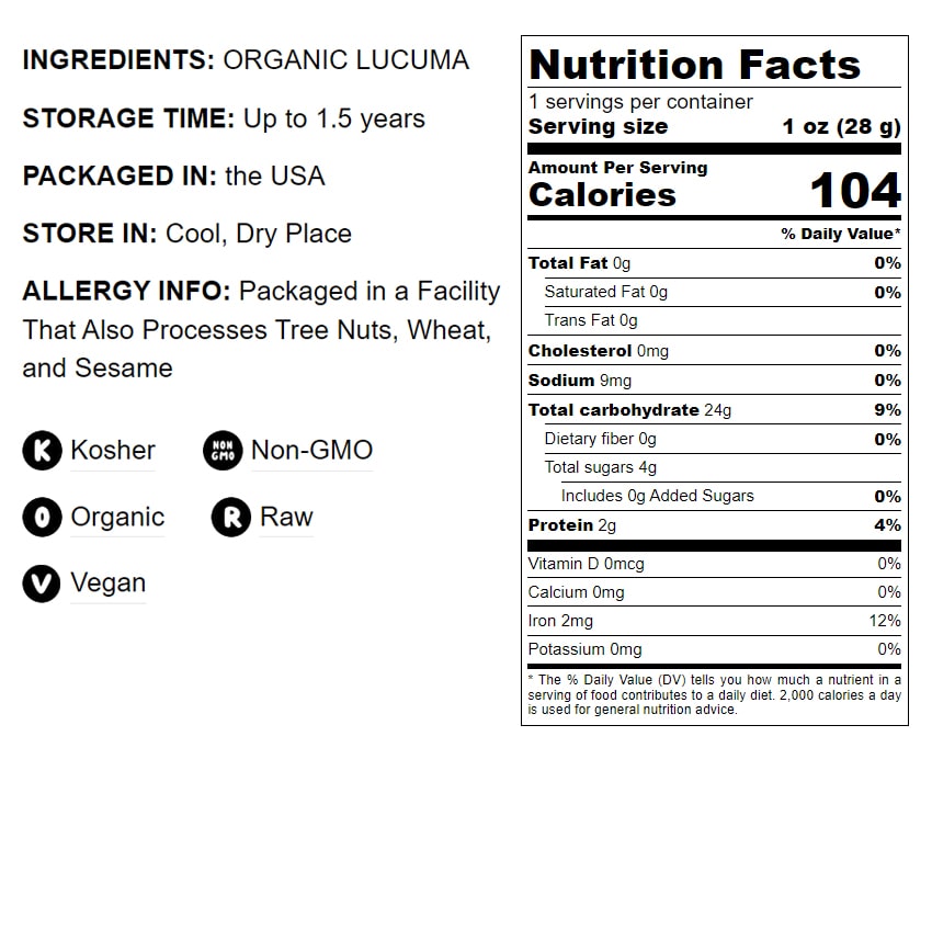 Organic Lucuma Powder - by Food To Live